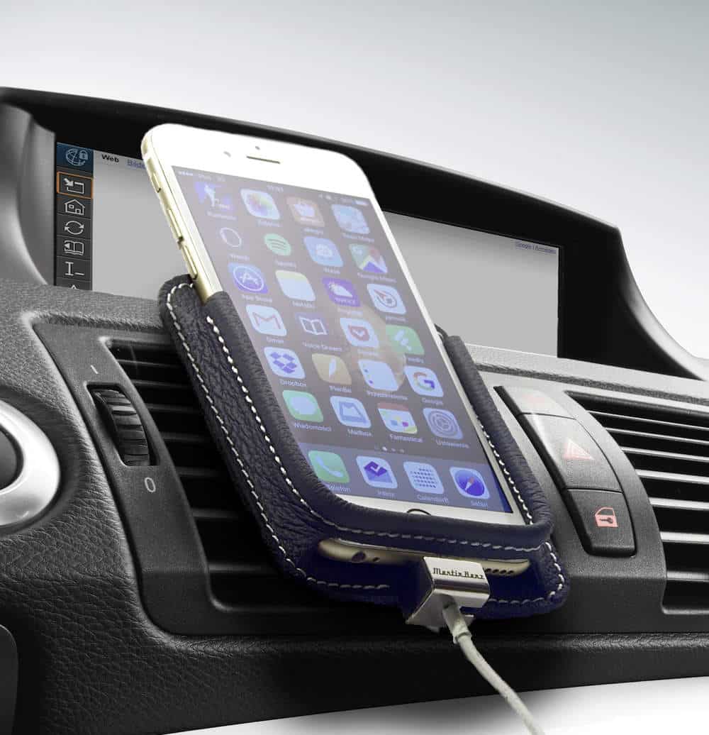 Berrolia car holder for iPhone, Size L - Ice Black