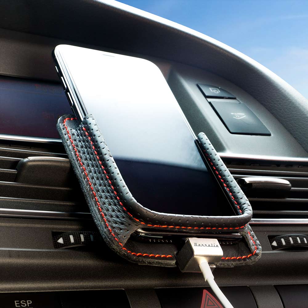 Berrolia car holder for iPhone, Size XL - Rally Black
