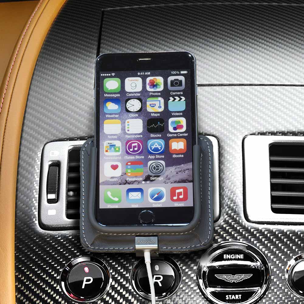 Berrolia car holder for iPhone, Size XL - Graphite Grey